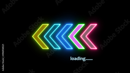 Loading bar downloading bar loading screen pixelated progress animation Loading Transfer Download 0-100% in black background.	