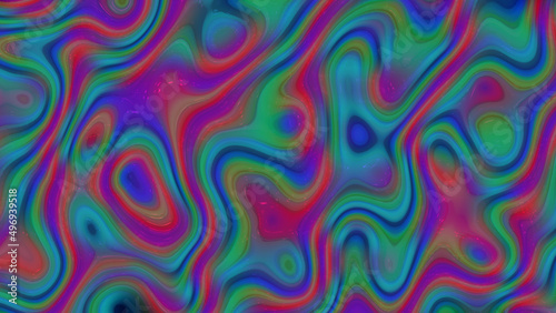 abstract colorful glossy wavy motion background. dark gradient liquid background animation. 