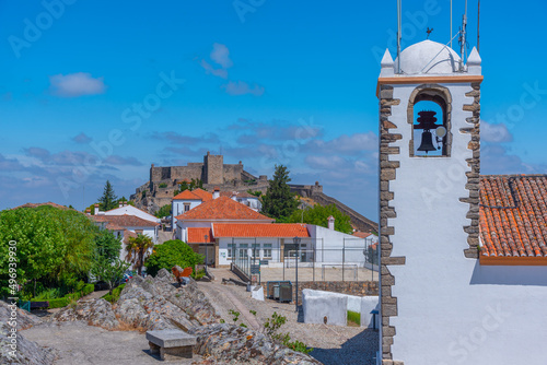 Aerial view of Portuguese town Marvao photo