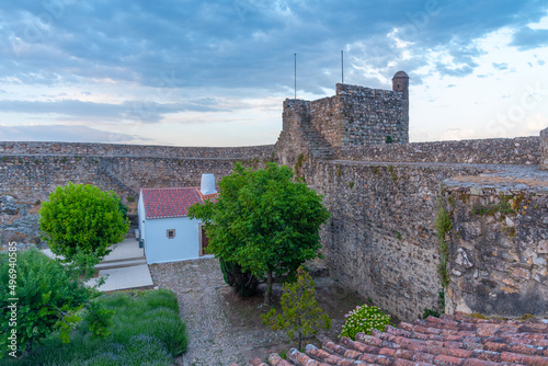 View of the castle in Portuguese village Marvao photo