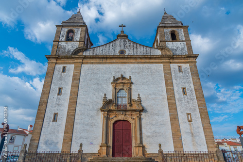 Santa Maria da Devesa church at Castelo de Vide in Portugal photo