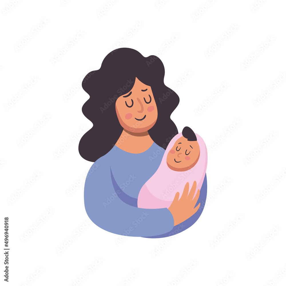 flat mother holding baby flat mother holding baby
