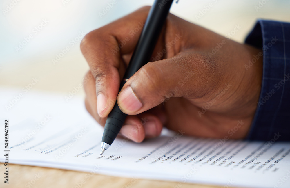Without insurance, what certainty do you have. Shot of an unrecognisable businessman filling in a form on a desk in an office. Without insurance, what certainty do you have. Shot of an unrecognisable businessman filling in a form on a desk in an office.