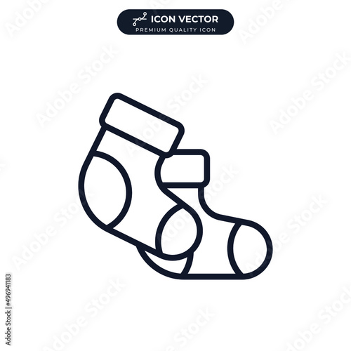 bootees icon symbol template for graphic and web design collection logo vector illustration