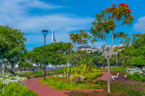 Nelson Mandela park in Portuguese town Funchal