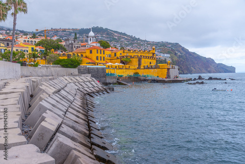 Fort of Sao Thiago in Portuguese town Funchal photo