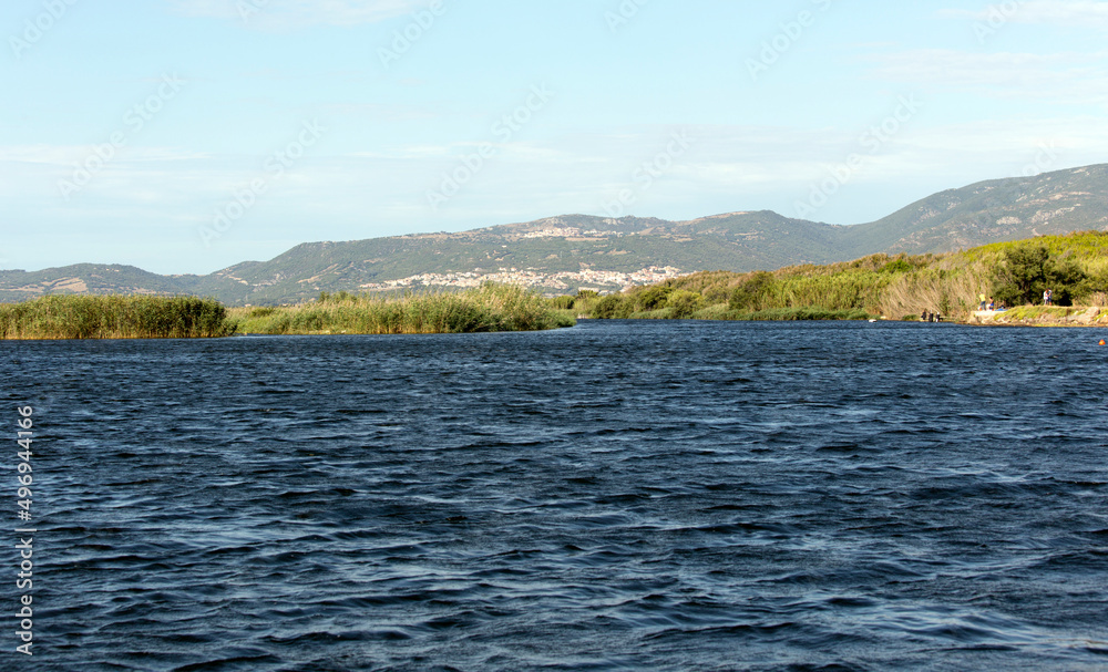 View of the Coghinas river