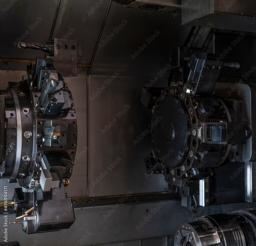 Horizontal turning lathe machine. CNC slant bed lathes Horizontal turning lathe machine. CNC slant bed lathes