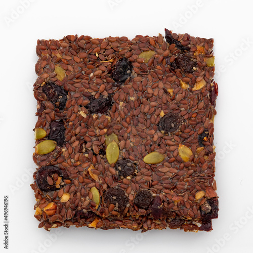 Flaxseed crackers, flaxseed bread, natural product, healthy for life, handmade