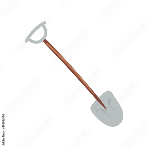 flat metallic shovel design
