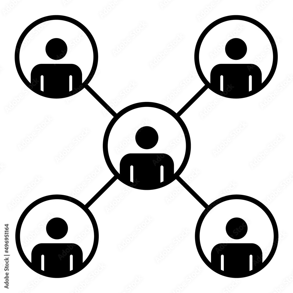 Team Members Flat Icon Isolated On White Background Team Members Flat Icon Isolated On White Background
