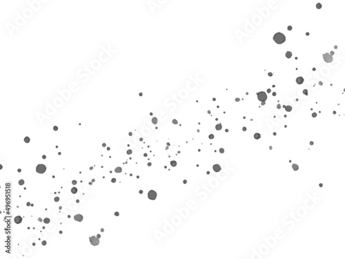 飛び散ったインクの飛沫の背景素材　グレー　墨