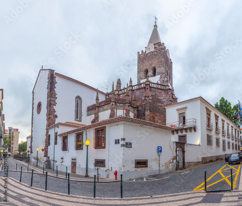 View of the cathedral in Funchal, Madeira, Portugal