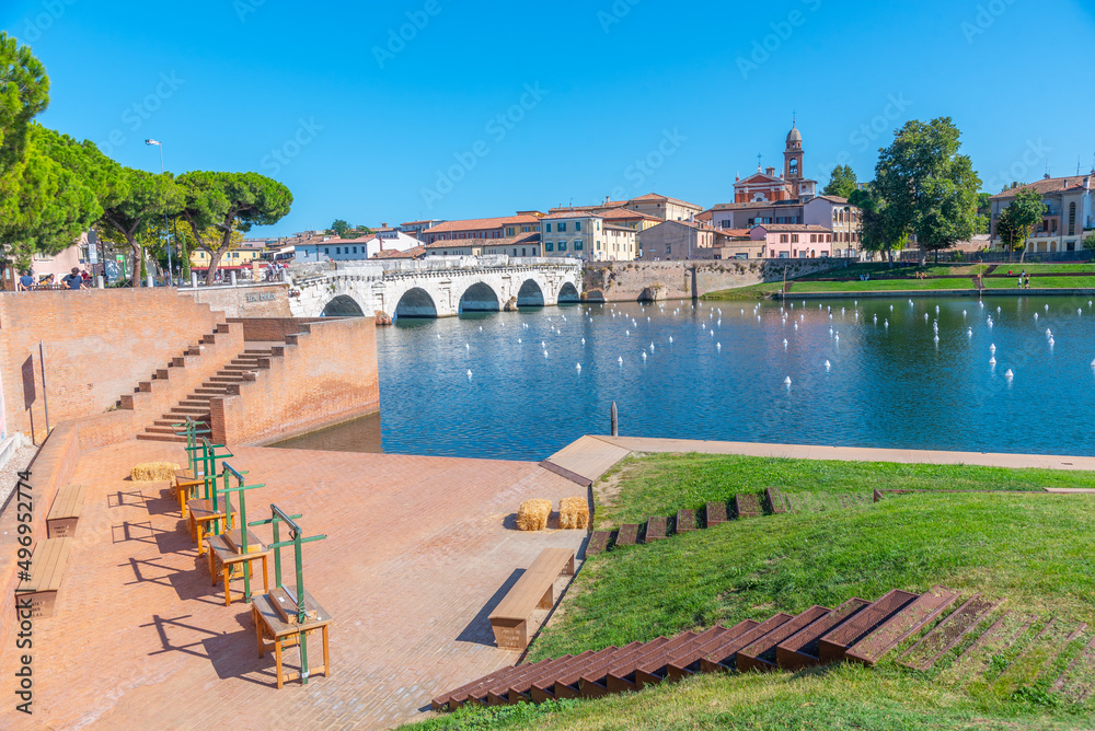 Sundeck Overlooking Bridge Of Tiberius Ponte Di Tiberio In Rimini Italy Stock Photo Adobe Stock Sundeck Overlooking Bridge Of Tiberius Ponte Di Tiberio In Rimini Italy Stock Photo Adobe Stock