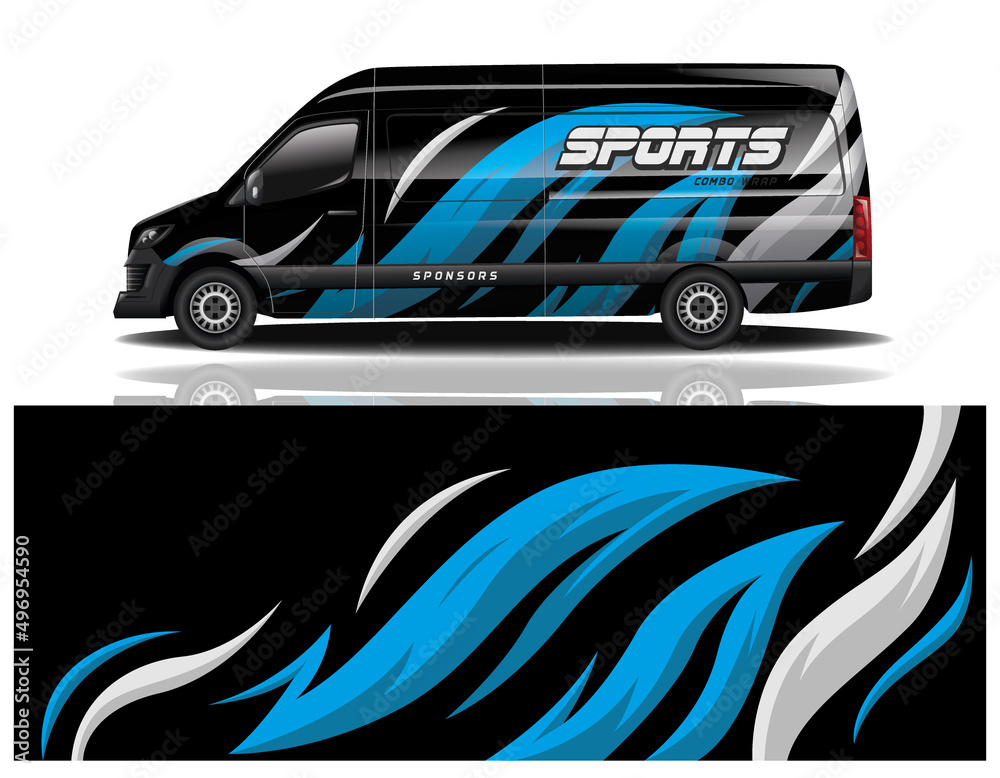 Fototapeta premium wrap car design template