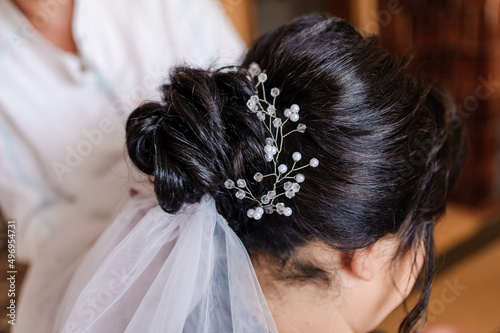 Wedding hair jewelry. Wedding hair wreath. Diadem. Decoration for the bride