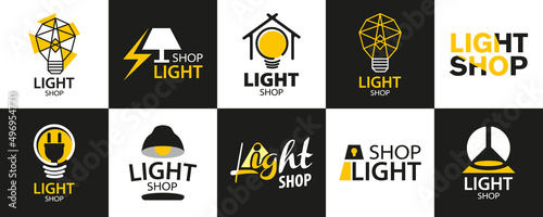 Vector logo of an electronics store, light
