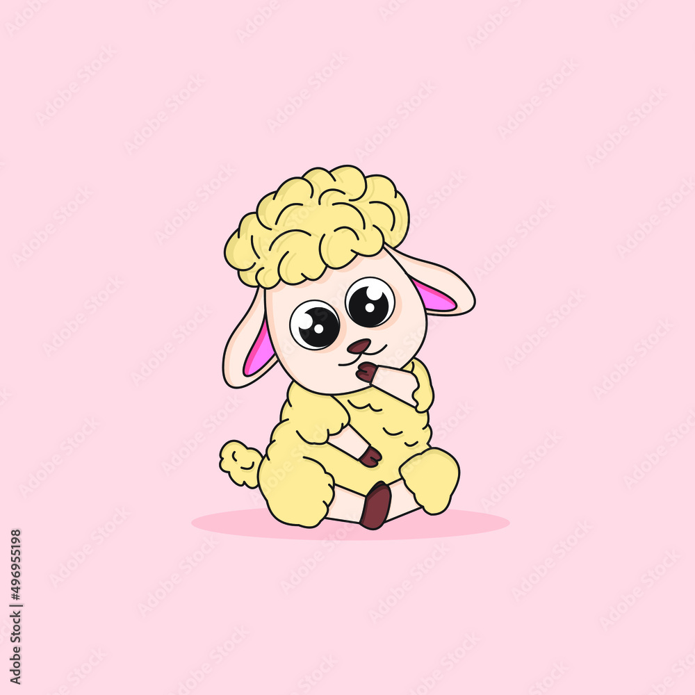 Obraz premium cute sheep