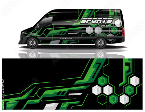 wrap car design template