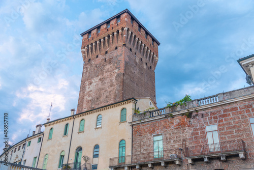 Torrione di Porta Castello in Italian town Vicenza photo