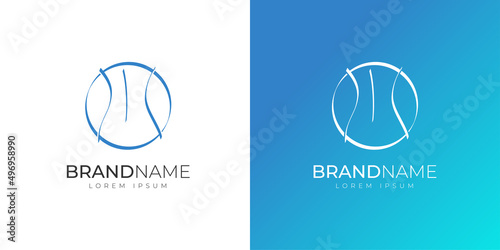 Graceful slender figure of beautiful woman waist and back inscribed in linear circle logo. Business brand identity logotype design concept. Modern health and beauty company corporate vector eps badge