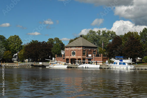 Visitor's Center at Waterford, New York at the entrance of the New York State Barge Canal System, © Jack