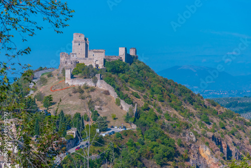 Rocca Maggiore castle in Assisi, Italy photo