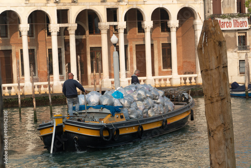 Photography garbage collection in venice