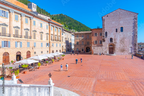 Photos Palazzo Pretorio in the old town of Gubbio in Italy