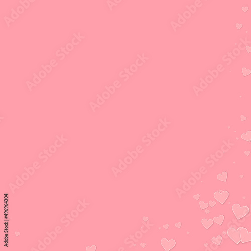 Pink heart love confettis. Valentine's day corner © Begin Again