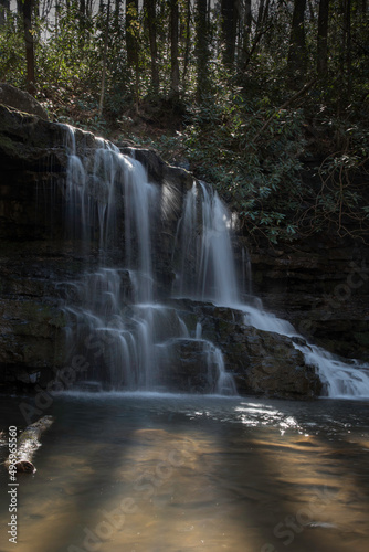 Beautiful waterfall in Appalachian Mountains.