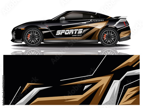 wrap car design template