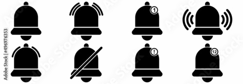notifications bell icon, notifications bell vector sign symbol