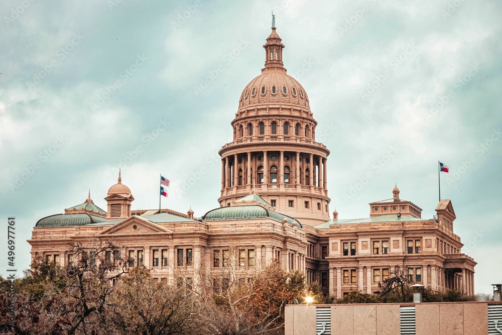 Fototapeta premium Downtown Austin Texas Capitol and Lake