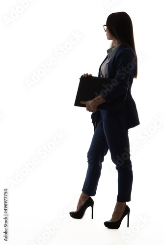 Woman manager. Girl with bu...