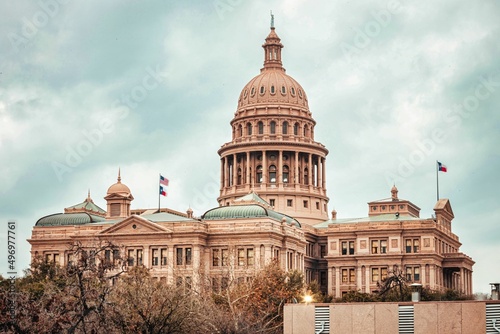 Downtown Austin Texas Capitol and Lake