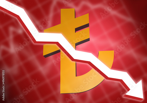 Turkey currency fall. Turki...