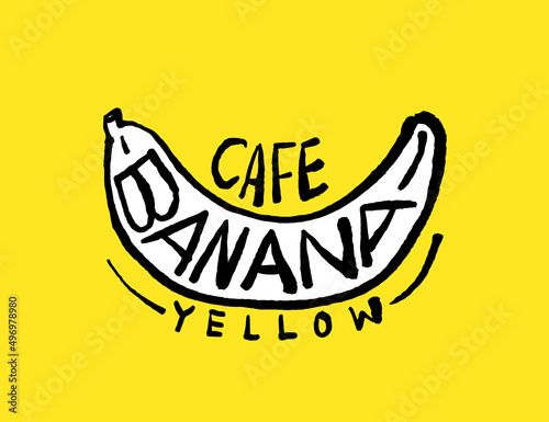 Banana illustrations - Hand drawn food ingredients, Banana - vector