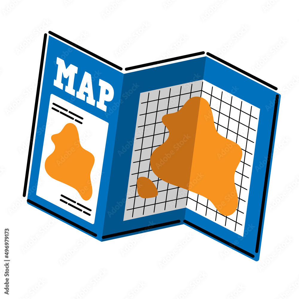 ガイドマップのイラスト Stock Vector | Adobe Stock