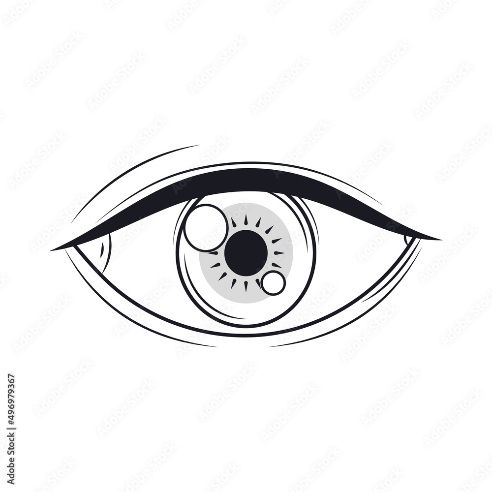 Obraz premium drawing eye icon