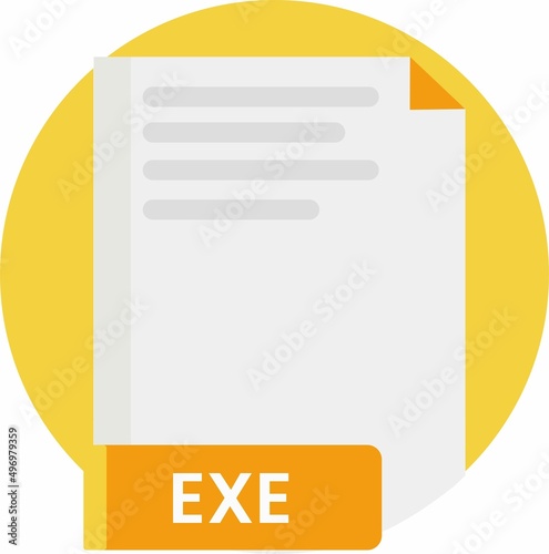 Free Download icon of a file exe with a label - GFXLoad