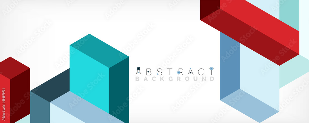 Abstract background. 3d cubes, cubic elements and blocks. Techno or business concept for wallpaper, banner, background, landing page Abstract background. 3d cubes, cubic elements and blocks. Techno or business concept for wallpaper, banner, background, landing page