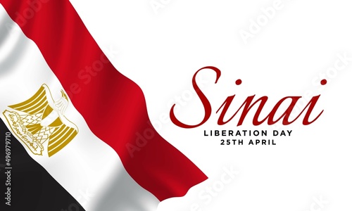 Sinai Liberation Day Background Design.