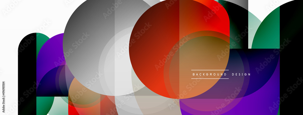 Creative geometric wallpaper. Minimal circle triangle and square line abstract background. Vector illustration for wallpaper banner background or landing page Creative geometric wallpaper. Minimal circle triangle and square line abstract background. Vector illustration for wallpaper banner background or landing page