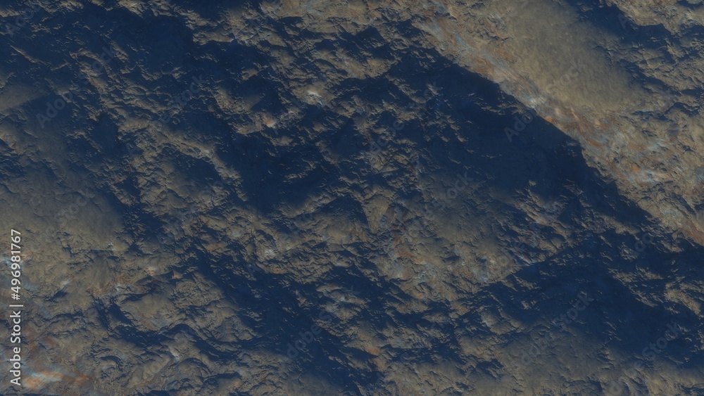 Fototapeta premium abstract aerial view, abstract cosmic texture, top view of alien planet, texture of the exo planet, abstract texture 3d render