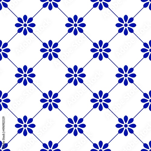 Cut blue pattern vector
