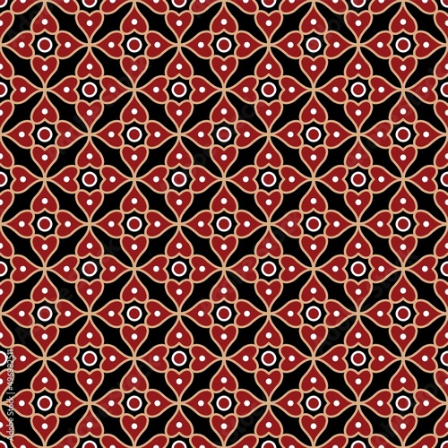Floral batik pattern
