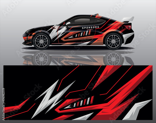 wrap car design template