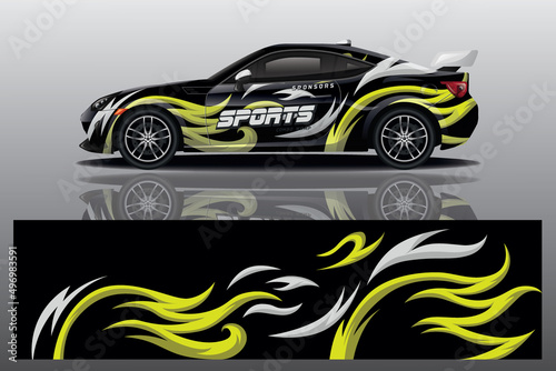 wrap car design template