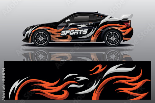 wrap car design template